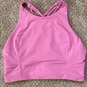 Lululemon Free To Be Serene Long Line Magenta Glow